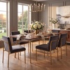 image:imageSAFAVIEH Couture Home Collection Dakota Wood Rectangle Kitchen Dining Room Table