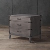 image:imageSAFAVIEH Couture Home Collection Nisha Light Brown 3Drawer Wood Nightstand Table Fully AssembledLight Grey