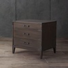 image:imageSAFAVIEH Couture Home Collection Nisha Light Brown 3Drawer Wood Nightstand Table Fully AssembledNatural