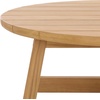 image:imageSAFAVIEH Couture Outdoor Patio Furniture Collection  Gale Teak Solid Wood Round Slatted Top Coffee Table CPT2012ANatural