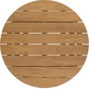 image:imageSAFAVIEH Couture Outdoor Patio Furniture Collection  Gale Teak Solid Wood Round Slatted Top Coffee Table CPT2012ANatural