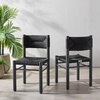 image:imageSAFAVIEH Couture Outdoor Patio Furniture Collection  Romona Tropical Dining Chair Set of 2 Brown Woven Rattan Seat Fully Assembled CPT4000BBlack