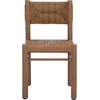 image:imageSAFAVIEH Couture Outdoor Patio Furniture Collection  Romona Tropical Dining Chair Set of 2 Brown Woven Rattan Seat Fully Assembled CPT4000BBrown
