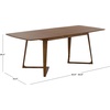 image:imageSAFAVIEH Furniture  Alissa 63  83 Extendable Dining Table  Walnut Wood  Modern Expandable Dining Table  Ideal for Dining Room Kitchen DTB4301AWalnut
