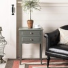 image:imageSAFAVIEH Furniture  Lori 2Drawer End Table  Red Maple  Solid Wood  Farmhouse Classic Design  Ideal for Living Room Entryway Home Office 181 W x 13 D x 268 H  Fully Assembled AMH6576CAsh Grey