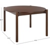 image:imageSAFAVIEH Furniture  Naomina Round Dining Table  Walnut Wood  Modern Round Dining Table  Ideal for Dining Room Kitchen 472 W x 472 D x 295 H DTB4303AWalnut