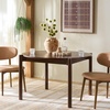 image:imageSAFAVIEH Furniture  Naomina Round Dining Table  Walnut Wood  Modern Round Dining Table  Ideal for Dining Room Kitchen 472 W x 472 D x 295 H DTB4303AWalnut