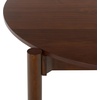 image:imageSAFAVIEH Furniture  Naomina Round Dining Table  Walnut Wood  Modern Round Dining Table  Ideal for Dining Room Kitchen 472 W x 472 D x 295 H DTB4303AWalnut