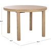 image:imageSAFAVIEH Home Collection  Detroitee Black Round Dining Table Modern Wooden Design Seats up to 4 DTB6400BOak