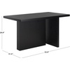 image:imageSAFAVIEH Home Collection Assana Natural Brown Dining TableBlack