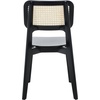 image:imageSAFAVIEH Home Collection Luz Coastal BlackNatural Cane Rattan Dining Chair Set of 2BlackNatural