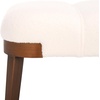 image:imageSAFAVIEH Home Collection Maila OffWhite VelvetCopper Rectangle Bench