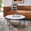 image:imageSAFAVIEH Home Collection Wrena WhiteBlack Round Coffee Table