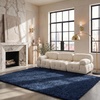 image:imageSAFAVIEH Lindsay Shag Collection Round Rug  67 Round Pink Contemporary Design Ideal for High Traffic Areas in Living Room Bedroom amp Dining Room LNS560U7RNavy