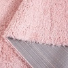 image:imageSAFAVIEH Lindsay Shag Collection Round Rug  67 Round Pink Contemporary Design Ideal for High Traffic Areas in Living Room Bedroom amp Dining Room LNS560U7RPink