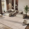 image:imageSAFAVIEH Lindsay Shag Collection Round Rug  67 Round Pink Contemporary Design Ideal for High Traffic Areas in Living Room Bedroom amp Dining Room LNS560U7RBeige