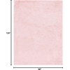 image:imageSAFAVIEH Lindsay Shag Collection Round Rug  67 Round Pink Contemporary Design Ideal for High Traffic Areas in Living Room Bedroom amp Dining Room LNS560U7RPink