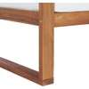 image:imageSAFAVIEH Outdoor Collection Emiko Natural Acacia WoodBeige Cushion BenchNaturalBeige