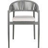 image:imageSAFAVIEH Outdoor Collection Greer Grey Stackable Rope Chair Set of 2