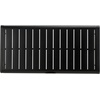 image:imageSAFAVIEH Outdoor Couture Patio Furniture Guam Black Aluminum Slatted Coffee TableBlack