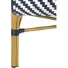 image:imageSAFAVIEH PAT4016A Outdoor Collection Dandra Navy and White Herringbone Rattan SetteeNavy  White