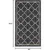 image:imageSAFAVIEH Washable Rug Outdoor Courtyard Collection  53 x 77 Pink amp Beige NonShedding amp Easy Cleaning Ideal for Patio Backyard Mudroom CY891856221Black Charcoal