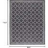 image:imageSAFAVIEH Washable Rug Outdoor Courtyard Collection  53 x 77 Pink amp Beige NonShedding amp Easy Cleaning Ideal for Patio Backyard Mudroom CY891856221Black Charcoal