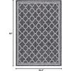 image:imageSAFAVIEH Washable Rug Outdoor Courtyard Collection  53 x 77 Pink amp Beige NonShedding amp Easy Cleaning Ideal for Patio Backyard Mudroom CY891856221Black Charcoal