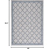 image:imageSAFAVIEH Washable Rug Outdoor Courtyard Collection  53 x 77 Pink amp Beige NonShedding amp Easy Cleaning Ideal for Patio Backyard Mudroom CY891856221GreyNavy