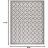 image:imageSAFAVIEH Washable Rug Outdoor Courtyard Collection  53 x 77 Pink amp Beige NonShedding amp Easy Cleaning Ideal for Patio Backyard Mudroom CY891856221Light GreyBlack