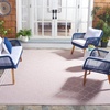 image:imageSAFAVIEH Washable Rug Outdoor Courtyard Collection  53 x 77 Pink amp Beige NonShedding amp Easy Cleaning Ideal for Patio Backyard Mudroom CY891856221PinkBeige