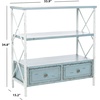 image:imageSafavieh American Homes Collection Chandra Pale Blue and White Smoke Console TablePale Blue  White Smoke