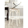 image:imageSafavieh American Homes Collection Eleanor Weathered Oak 307inch Bar StoolAntique White