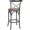 image:imageSafavieh American Homes Collection Eleanor Weathered Oak 307inch Bar StoolBlack