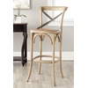 image:imageSafavieh American Homes Collection Eleanor Weathered Oak 307inch Bar StoolOak