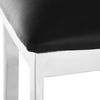 image:imageSafavieh American Homes Collection Zoey Black Stainless Steel Cross Back 39inch Bar StoolBlack