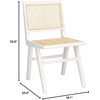 image:imageSafavieh Couture Hattie 19inch Natural Rattan Dining Chair Set of 2White  Natural