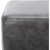 image:imageSafavieh Home Elise 48inch Grey Faux Leather and Black Rectangular BenchGrey  Black