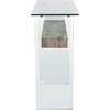 image:imageSafavieh Home Kayley Natural and Glass Console TableGlass  Grey Oak