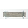 image:imageSafavieh Home Kayley Natural and Glass Console TableGlass  Grey Oak
