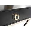 image:imageSafavieh Home Zarina Glam Black Cross Leg 1drawer End TableBlack