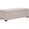 image:imageSafavieh Hudson Collection NoHo Tufted Brown Leather Large Storage BenchTaupe