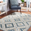 image:imageMartha Stewart x SAFAVIEH Area Rug Collection  5 x 8 Blue amp Ivory Handmade Wool Ideal for Living Room Bedroom Office Dining Space MSR4652M