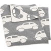 image:imageSAFAVIEH Baby Collection Herbie Car Grey and White 32 x 40 Cotton Throw Blanket
