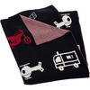 image:imageSAFAVIEH Baby Collection Wesley 32 x 40 Cotton Throw Blanket NavyRedWhite
