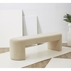 image:imageSAFAVIEH Couture Collection Dallyce Contemporary Beige Linen Upholstered Bench Fully Assembled