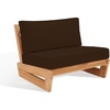 image:imageSAFAVIEH Couture Outdoor Collection Julianne NaturalBrown Teak Solid Wood Patio ChairNaturalDark Brown