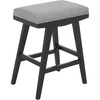 image:imageSAFAVIEH Furniture  Minato 26Inch Counter Stool  Cream Linen amp Natural Brown Legs  Solid Wood  Ideal for Kitchen Dining Room BST5601AGreyBlack