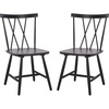 image:imageSAFAVIEH Furniture  Tayten Dining Chair Set of 2  Matte Black Solid Wood  Windsor Style Spindle Back Chair  Ideal for Dining Room Kitchen 177 Seat Height DCH8502CSET2