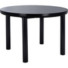 image:imageSAFAVIEH Home Collection  Detroitee Black Round Dining Table Modern Wooden Design Seats up to 4 DTB6400BBlack
